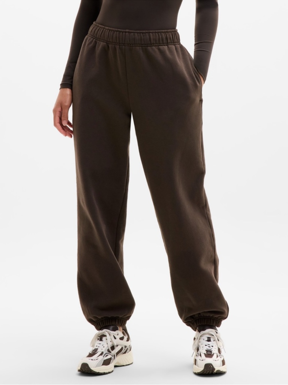 Athleta forever fleece high rise joggers